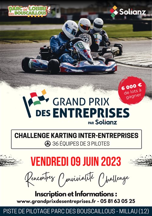 Challenge amateur de karting inter-entreprises de l’Aveyron - Grands prix des entreprises par Solianz